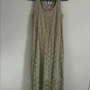 A greenish blueish dress